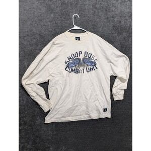 Snoop Dogg Combat Unit Long Sleeve T Shirt Cream 2XL